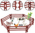 Realistic Farm Animal Figures Toys, 44 Pcs Plastic Playset with Mini Farm Animal Cake Toppers for Kids