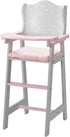 Doll High Chair for Baby Dolls - Olivia's Little World Wooden Play Furniture for 16" to 18" Dolls