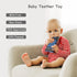 Baby Teether Cell Phone Toy, Soft Silicone Chew Toy with POP Pressable Key for Babies 0-12 Months
