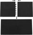 Feleph 9pcs Brick 16x16 Black Plate 1/3 with Holes and Pin Pixel Art Painting Classic Blocks Compatible with 65803 3673 Major Base Plates Brands