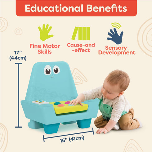 B. toys Interactive Musical Chair for Little Learners, Developmental Toy for Kids, Toddler Chair with Activities