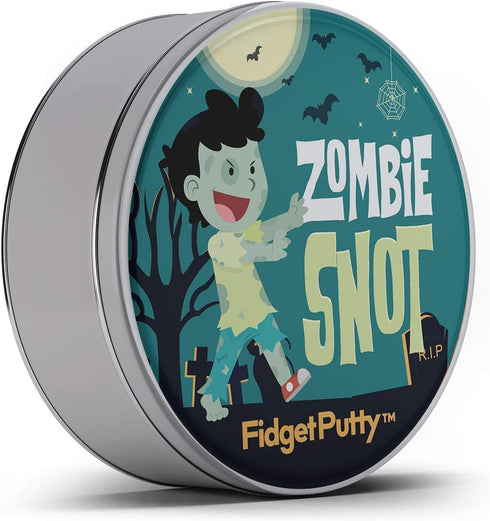 Zombie Snot Fidget Putty - Stress Relief Novelty Gags for Kids, Halloween Stocking Stuffers, Pearl Green Therapy Putty