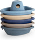 mushie Stackable Bath Boats Toy (Ocean) | Floating Bathtub Toys for Baby