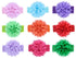 10Pcs Baby Girls Headbands – Soft Elastic Hair Bands with 10 Lovely Colour Chiffon Flowers for Toddlers and Kids