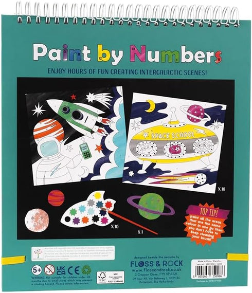 Floss and Rock Paint by Numbers, Space, 10.6 Inches, Educational Activities for Kids, 48P5998