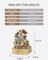 Music Box Building Blocks Set: Japanese Street View Windmill House Creative Model for Adults