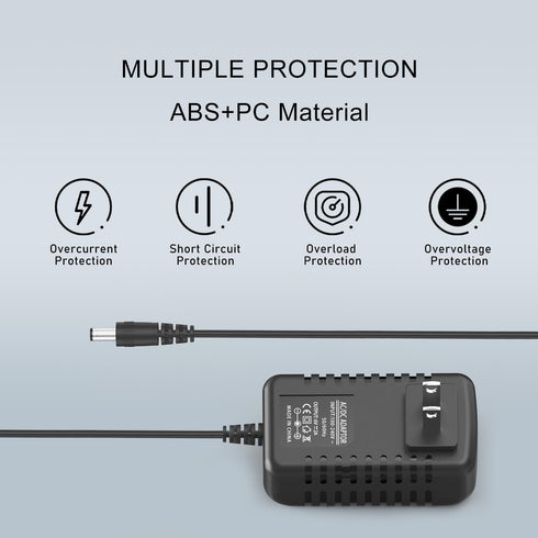 Snugapuppy Power Cord Replacement for Fisher Price/Ingenuity Swing, 6V AC Adapter Charger for Baby Swing,10Ft Charging Cable, Black