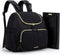 mommore Small Diaper Bag, Stylish Baby Backpack with Insulated Pockets, Changing Pad, and Stroller Straps