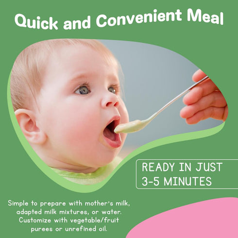 MAMUKO 4+ (200g 10 Organic Raw Buckwheat Porridge - High Fiber Porridge with No Added Sugar, Milk & Preservatives