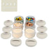 2 Pack, Termichy Stackable Formula Dispenser Portable Milk Powder Container, Warm Grey