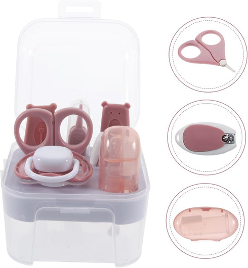 Set Newborn Grooming Essentials: Boy Girl Nail Care with Clipper, Scissors, and Tweezers