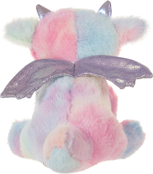 Apricot Lamb Toys Colorful Plush Dragon Dinosaur - 8 Inch Soft Cuddly Stuffed Animal for Child