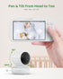 SANNCE 1080P Light,5.5" Reminder,1000ft Baby Monitor with Camera & Night Baby Monitor with Temperature and Sound Alarm