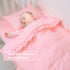 3 Set Set JISEN Piece Crib Bedding Soft Baby Ruffle Crib Comforter with Quilt, Sheet, Pillowcase - Nursery Bedding