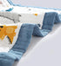 FCTREE Stroller(Zoo,43" 59" Baby Blanket Unisex Swaddle Wrap Soft Cot Muslin Swaddle Blankets,Nursery Bed Throw Blanket