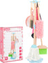 Kids Cleaning Set, Wooden Toddler Broom Set for Housekeeping, 7 Pieces Montessori
