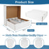 HIMOMO Collector Card Storage Box - 3120 Count for Trading Cards, White Sports Card Boxes (6 Set)