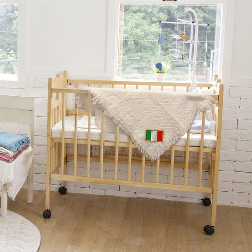 Fastasticdeals Custom Embroidery Nursery Bedding Baby Blankets for Boys & Girls Italy Cotton