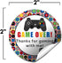 Game Over Video Game Birthday Party Sticker Labels, 40 2" Circle Stickers by AmandaCreation for Party Favors