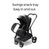 Mompush Snack Tray with Cup Holder for Mompush Wiz & Wiz Pro Stroller Only, Easy to Clean, Stroller Tray for Outings