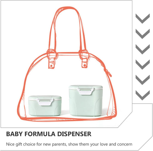 Portable Baby Formula Dispenser - Travel-Friendly Milk Container, Leak-Proof