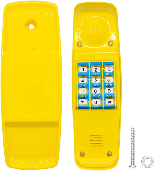 HAPPYPIE Toy Phone for Kids - Swing Set Pretend Phones for Learning Education, Plastic Telephone for Toddlers