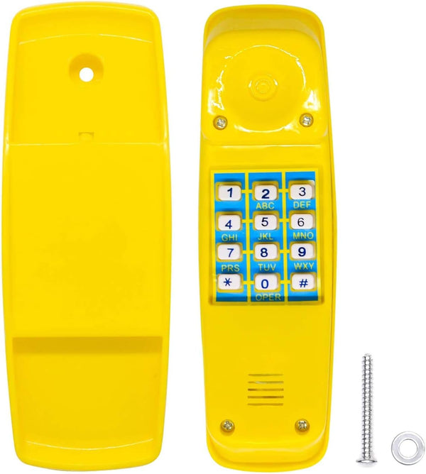 HAPPYPIE Toy Phone for Kids - Swing Set Pretend Phones for Learning Education, Plastic Telephone for Toddlers