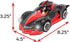 NKOK Team Sonic Racing 2.4GHz Radio Control Toy Car, Shadow The Hedgehog 602, Red, Turbo Boost Feature