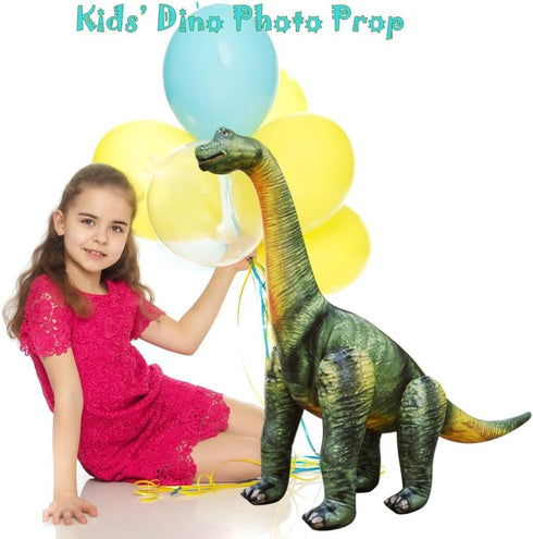Jet Creations Inflatable Brachiosaurus Dinosaur, Giant 49" Blow-Up Toy for Summer Beach Days