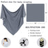 OWLOWLA Newborn Swaddle Set - Stretch Wrap Swaddle Receiving Blanket for Baby Boy Girl (Dim Gray)