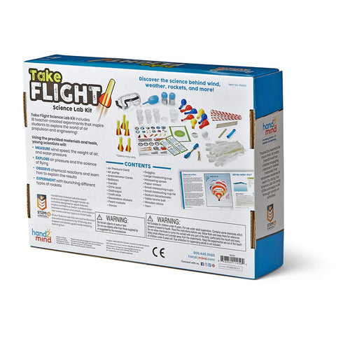 hand2mind Take Flight Science Kit, Toy Rocket Launcher for Kids Ages 8-12, 18 Science Experiments, STEM Toy