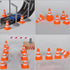 STOBOK 7pcs Traffic Cone - Miniature Traffic Signs Toys for Kids, DIY Traffic Roadblock Educational Toys