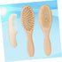 Set Abaodam Newborn Grooming Kit Wooden Comb Brush Bath Accessories Wool Brush Scalp Massage Tools Hair Use