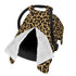 KiuLoam Animal Leopard Cheetah Print Baby Car Seat Canopy, Nursing Cover Breastfeeding Scarf, Stretchy Soft Breathable