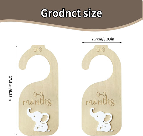 Closet Closet,Nursery 24 Baby Dividers,Baby Clothes Dividers for Decor Storage Hangers Organizer,Sided Organizer