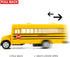 BDTCTK Diecast Yellow School Bus Toy Cars, 5 Inch Pull Back Car with Opening Doors for Kids