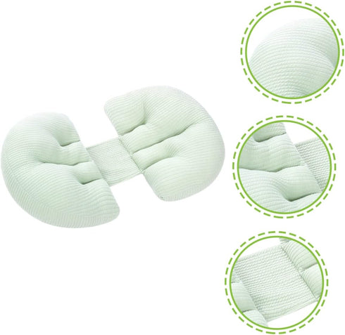 Homoyoyo Heartbeat Doppler Double Wedge Pillow Pregnancy Pillow Pregnant Women Waist Pillow Pregnancy Body Pillow