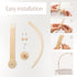 Wooden Crib Mobile Arm | Baby Crib Mobile Arm Wooden Holder | Rotatable Adjustable Anti Slip Attachment Clamp