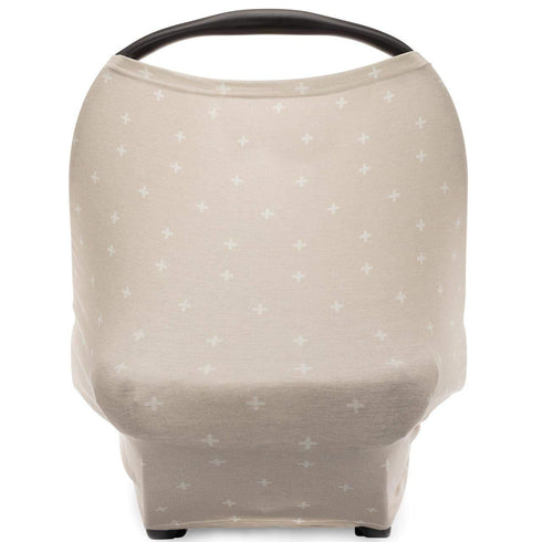 Parker Baby 4 in 1 Car Seat Cover for Girls and Boys, Stretchy Canopy, Nursing Cover, Grocery Cart Cover, "Desert"