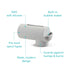 Munchkin Grey Soft Spot Bath Spout Cover with Bubble Bath Dispenser