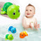 Cute Swimming Turtle Bath Toys for Toddlers 1-3, 3 Pack Water Pool Floating Wind Up Toys for 1 Year Old Gifts