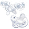 Chicco PhysioForma Pacifier - 100% Soft Silicone One Piece for Babies 0-6 Months, BPA & Latex Free, Pack of 4