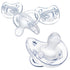 Chicco PhysioForma Pacifier - 100% Soft Silicone One Piece for Babies 0-6 Months, BPA & Latex Free, Pack of 4