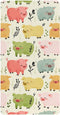 miaozhen Cotton Crib Sheets for Baby Boys Girls Soft Stretchy Funny Garden Pig