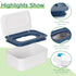 Baby Wipes Dispenser, Wipes Case Holder Keeps Wipes Fresh, Non-Slip Easy Open & Close (Blue)
