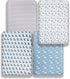 Jola's House 4 Pack Set Soft Baby Boy Crib Sheets for Standard Crib Mattress Dinosaur Star Cloud Soft Neutral Unisex