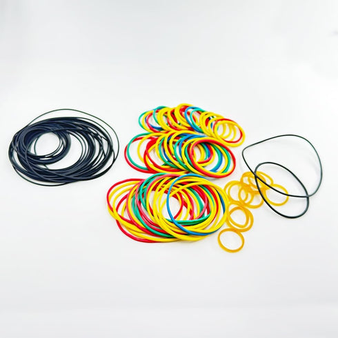 URIMPAVIDO 100PCS (100PCS Pulley Belts Engine Drive Belt Rubber Transmission Belt for RC Car Robot DIY Model Toy