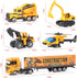 Set 3 4 5 Jenilily Construction Toys Truck Die-cast Vehicle Transporter Car Excavator Dump Truck Digger Backhoe