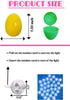 150 150 GiftExpress Pcs Plastic Glow in the Dark Easter Eggs Non Electronic & Mini Flashing Light Balls Standalone