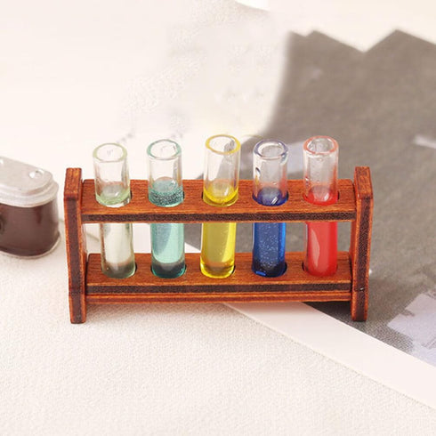 Furniture 1 Set Dollhouse Toy Miniature Test Tube Model, Mini Props for Small House Accessories